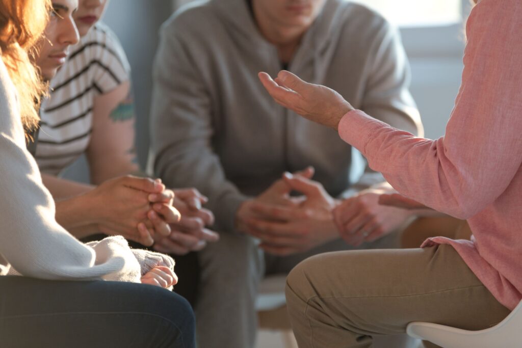 group of patients in treatment at serenity grove in athens discussing Is Gabapentin Addictive?